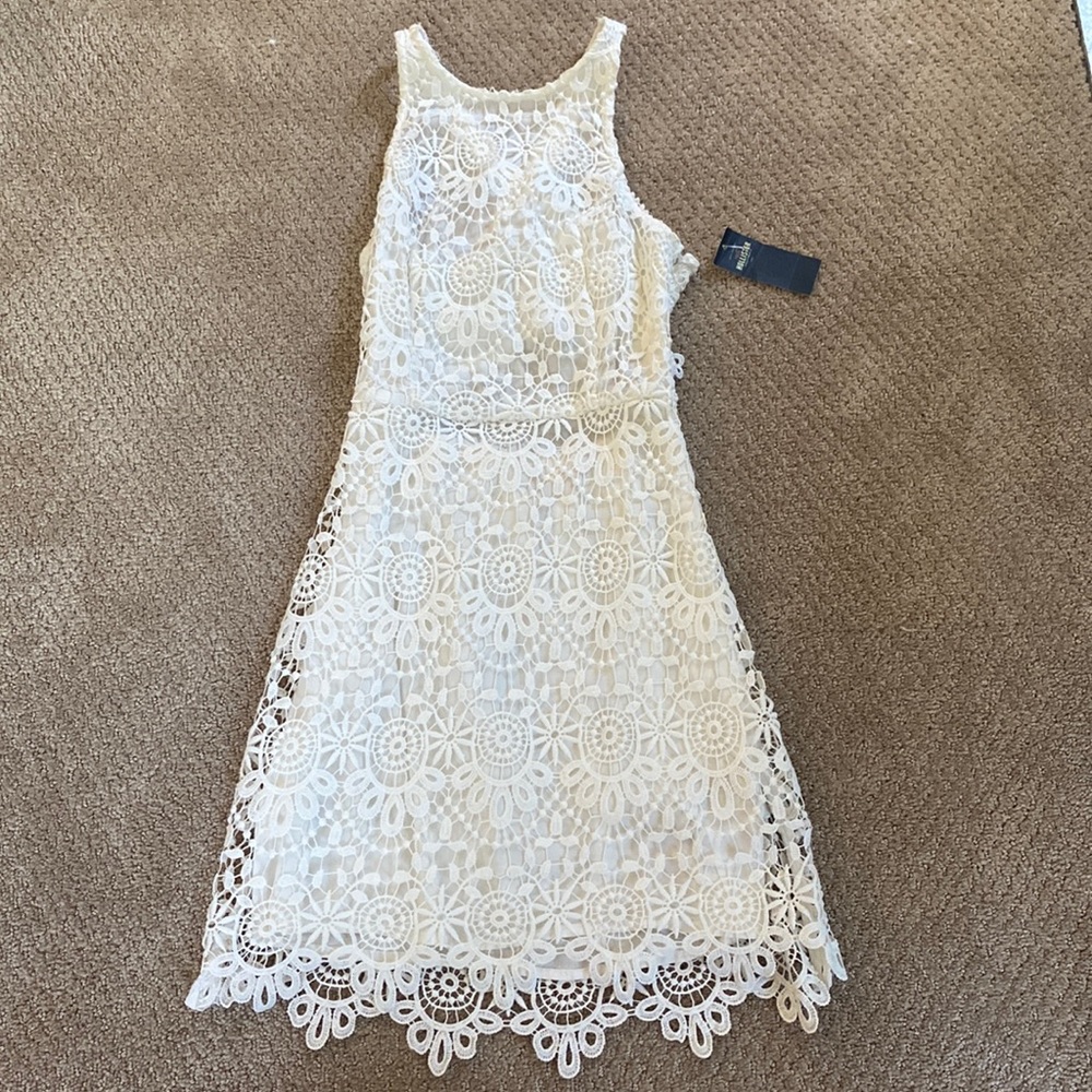 Hollister x-small white lacey dress